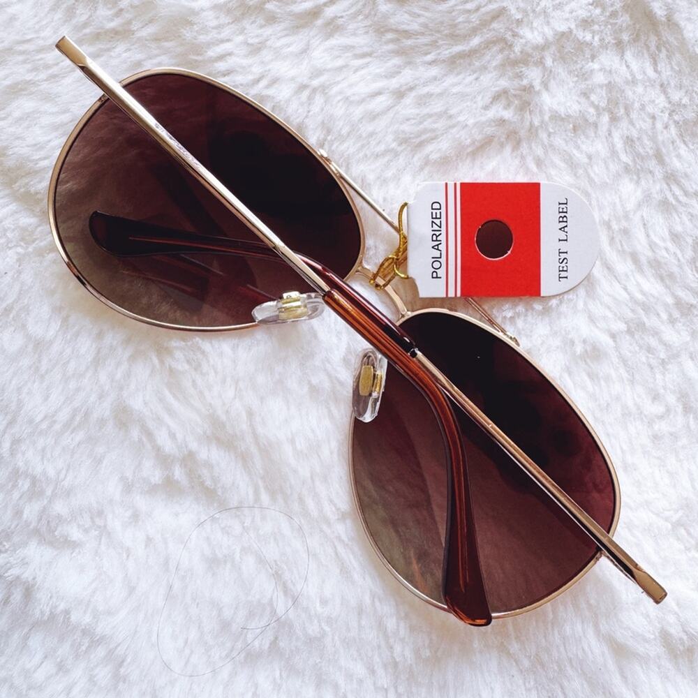 Freya Brown Polarized Aviator Sunglasses - Picture 13 of 14